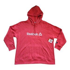 Reebok Woman's Relaxed Graphic Hoodie - RED - Size 2XL - Brand New w/ Tags NICE